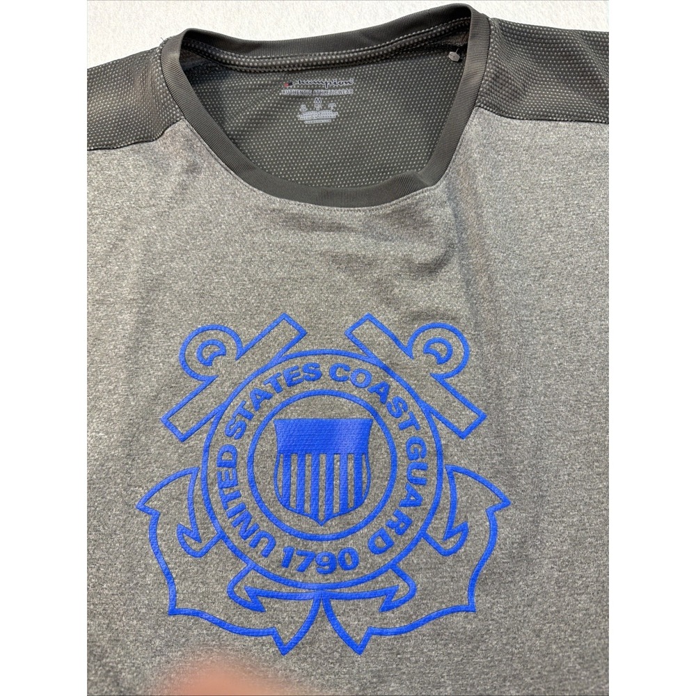 Champion Brand Gray United States Coast‎ Guard Long Sleeve Performance Sz Medium